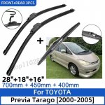 3 tk TOYOTA Previa Tarago Estima 2000-2005 jaoks 26 +18 +16 Esiosa Tagumine Kojamehe Terad Tuuleklaas Tuuleklaas Akna L&otilde;ikur must