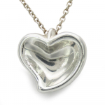 Used TIFFANY&Co. Necklace Curved heart Silver925 4.2g Silver El Saperetti