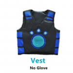 Wild Kratts Olendiv&otilde;imu &Uuml;likond, Chris Martin 4-6-aastastele Cosplay Vest Halloweeni Kost&uuml;&uuml;mi jaoks, M&auml;ngukost&uuml;&uuml;m(Ilma kinnasteta) sinine