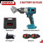 ONEVAN 880NM Harjadeta Elektrilised Raudk&auml;&auml;rid Juhtmeta Raud Terasest K&auml;&auml;rid Lehtmaterjali L&otilde;ikur T&ouml;&ouml;riist Makita 18V Aku Pin-ile 2 Battery-EU