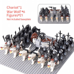 MOC Keskaja lotr Figuurid Ork S&otilde;durid R&ouml;&ouml;vel Vargr Hunt Elevant Ratsu R&uuml;&uuml;tlid Ehitusklotsid Klotsid M&auml;nguasjad lastele kingitused