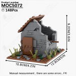 MOOXI S&otilde;jaline II maailmas&otilde;ja lahinguv&auml;lja varemed Kahjustatud maja mudel MOC klotsid DIY kokkupandavad ehitusklotsid M&auml;nguasjad lastele t&auml;iskasvanutele Kingitused