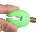 3pcs Golw In Dark Plastic Fishing Rod Holder U head Road Rest Grips (green) roheline