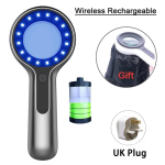 UUS UV-luup Woods-lamp Nahaanal&uuml;saator N&auml;o ilutestimise valgust nahahoolduse anal&uuml;&uuml;siks ja tuvastamiseks UK Plug must