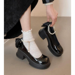 Moodsad Naiste Paksud Platvormiga Mary Janes Kingad Peokingad Suvi Uus Mugavad K&otilde;rge Kontsaga Sandaalid Paelaga Kettkingad Zapatos Mujer 40 must