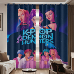 2 tk Kpop Witch Hunt Prindiga Pimendavad Kardinad Isolatsiooniga Mitu Suurust Elutoa Magamistoa Kaunistus Masinpestav 140x160&Grommet Top