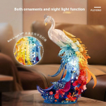 Animals flowers peacocks assembled models building blocks toys light home furnishings decorations Valentine's Day gifts