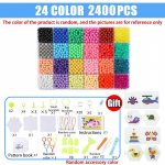 K&auml;sit&ouml;&ouml; maagilised veep&auml;rlid Loovad p&auml;rlid DIY kunstk&auml;sit&ouml;&ouml; m&auml;nguasjad Maagilised veega kleepuvad p&auml;rlid sensoorsete m&auml;nguasjade komplekt tarvikutega 24/2400 PCS