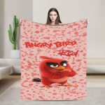 Animatsioon A-A-Angry Birds Multifilmi Pl&uuml;&uuml;sist Tekk T&uuml;drukud Poisid Flanellist Visketekk Pehme Kohandatud Kvaliteediga Voodikate Kingiidee 30x40in