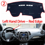 Auto armatuurlaud Kate V&auml;ltige valgustusmatt Instrumentide platvormi kate Matt Vaip Tarvik Renault Captur J87 Samsung QM3 2013~2018 jaoks