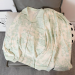 Magamisriided Korea Dot Print 2-osaline pidžaamakomplekt V-kaelusega n&ouml;&ouml;pidega Koduriided Naiste pidžaamad S&uuml;gis uued k&otilde;ik sobivad pidžaamad XXL