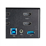 Commutateur KVM - StarTech.Com - SV231DHU34K6 - 4K 60Hz Ultra HDR - 2 Ports - Hub USB 3.0