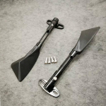 for BMW S1000RR HP2 HP4 Triumph DAYTONA 675 R CNC Aluminum Motorcycle Handlebar Rear View Mirrors Blue Anti-glare Mirror must