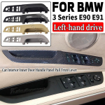 Left Hand Drive LHD For BMW 3 series E90 E91 316 318 320 325 328i 2004-2012 Car Interior Inner Door Handle Panel Pull Trim Black 37.5 High-end