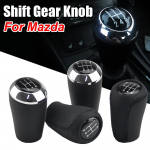 5/6 kiiruse k&auml;igukangi nupp MAZDA 3 BK BL 5 CR CW 6 II GH CX-7 ER MX-5 NC III MT nahast hoovavarre, peapalli jaoks Black 6 Speed A