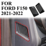 Carbon fiber style air vent cover AC outlet trim fit for Ford F150 F-150 +