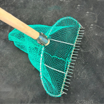 Clams Tool Claw Rake with Basket Metal Net Beach for River ging Type A