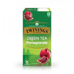 Twinings roheline tee ja granaat&otilde;un, 25 teekotti| Pakk 1| T&auml;iuslikult tasakaalustatud ja v&auml;rskendav maitse| K&auml;sitsi korjatud rohelise tee lehed| Naudi kuuma v&otilde;i j&auml;&auml;teena