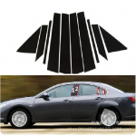 For Mazda 6 Atenza 2014- modified car window trim bright black center pillar sticker 02-07 6 6PCS