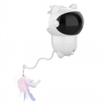 Intelligentne kassi laserm&auml;nguasi tugeva kruviga automaatsete juhuslikult liikuvate m&auml;nguasjadega kassidele kassipojad koertele kassi punase punktiga harjutused valge