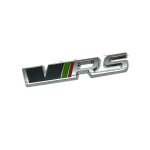 for Skoda 3D Chrome Metal Car Styling VRS Front Grille Emblem Sticker Octavia Fabia Rapid Superb Kodiaq Rear Trunk Decals Stickers