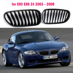 Front Center Grille Grills Black for BMW E85 E86 Z4 coupe 3.0SI 2002 2003 2004 2005 2006 2007 2008 Car styling
