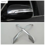 Tagumine udutule valgusti / Ukse tahavaatepeegli ribakate kaunistus KIA Sorento L 2015 - 2017 jaoks ABS Kroom Lisatarvikud V&auml;liskomplekt Rearview Mirror