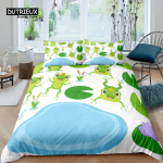 Kodu elamine Luksuslik 3D multifilmikonn Voodipesukomplekt Tekikott Padjap&uuml;&uuml;r Laste voodipesukomplekt Queen ja King EL/USA/AU/UK suurus EU Single(135*200cm)3pcs