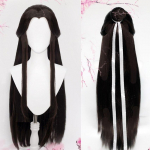 Anime Heaveni ametniku &otilde;nnistus Cosplay Xie Lian Parukas Mustad juuksed Tian Guan Ci Fu Hanfu Parukad meeste Halloweeni rekvisiidid