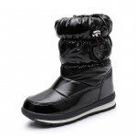 30% Ehtne Vill Talvised Soojad Beebikingad Veekindlad Laste Lumesaapad -30 Kraadi Hoiavad Soojas T&uuml;drukud Poisid Lumesaapad Laste Kingad 26(Insole16cm) lahe must v&auml;rv
