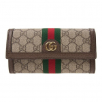 Gucci Ophidia Logoriba Web-l&otilde;uend ja nahast rahakott Naiste rahakott Helepruun 523153-96IWG-8745 Basic Set (Bag+Dust Bag)