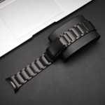Meeste titaanist rihm Google Pixel Watch 4 45mm jaoks Tarvikud Luksuslik metallrihm Google Watch Pixel 3 45mm jaoks K&auml;ekellarihm K&auml;ev&otilde;ru for Pixel 4 45mm must