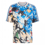 Adidas Originals Manchester United Stone Roses Kitsas l&otilde;ige V-kaelus Triibuline L&uuml;hikeste varrukatega Jalgpallis&auml;rk Meeste topid JZ7098 S