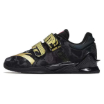 Anta Wending Cushioning, Wear Resistant Low top Weightlifting Shoes Men's Black Gold 412410904-2 38