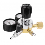 Vastupidav CO2 regulaator, &otilde;llekannu regulaator r&otilde;huvabastusventiiliga gaasile 0-3000PSI, kahekordne manomeeter, s&uuml;sinikdioksiidi reduktor 1