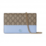 Gucci GG Marmont V&auml;rviplokk Disain Messingist Riistvara Klappkinnitusega L&otilde;uend ja Nahast &Auml;&auml;ris &Otilde;lakott Ristkorpus Rahakott Naiste rahakott 790060-AADQG-4947 Gift Set(Basic Set+Box+Shopping Bag)