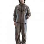 Nike Tech Meeste Dri FIT Kootud V&auml;rviplokkiga Tuulejope Lahtine Jakk IH8462-289 L
