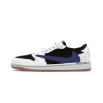 Travis Scott X Jordan Air Jordan 1 Vintage Basketball Shoes Unisex Low top Purple DZ4137-700(Team1698-) 43