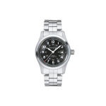 Hamilton Khaki Field Series Automaatne Mehaaniline Liikumine 100 Meetrit Veekindel Kell 42 Mm Must Tihvt Roostevabast Terasest K&auml;ev&otilde;ru H70515137 Black Dial