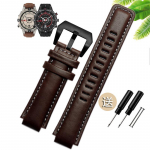 24*16mm K&auml;epael TIMEX Tide T2N739/T2N720/T2N721 seeriale Kvaliteetne Nahast Kellarihm veisenahk Meeste Kellarihma tarvikud 24.16mm