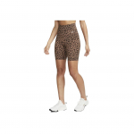 Nike One Leomustriga Sirgete S&auml;&auml;ristega Treeningp&uuml;ksid Naiste L&uuml;hikesed P&uuml;ksid Pruun DX0122-256 XS