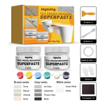 Plaadiparanduspasta Komplekt Keraamiliste Praode Parandusaine Liim Vannitoa Vanni Du&scaron;&scaron;i Paranduskomplekt Portselan Keraamika Paranduspasta Prao Parandamiseks 218g Color Set yellow