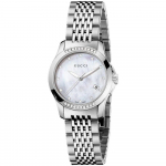 Gucci YA126510 G-Timeless P&auml;rlmutter Naiste K&auml;ekell 27mm h&otilde;be