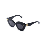 Loewe P&auml;ikeseprillid Kirjalogo ja Ebakorrap&auml;rase Kujuga Unisex P&auml;ikeseprillid Must LW40127I01A Basic Packaging-Eyeglass Pouch or Eyeglass Case,48