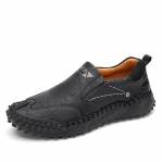 Meeste kingad Ehtsast nahast Loafers Kingad K&auml;sitsi valmistatud platvorm Pehme hingav Luksuslik Meeste Tossud 38
