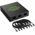 LiNKFOR Optiline Digitaalne 1 3 Sulamist Optiline Kaabel &Uuml;hilduv SPDIF/TosLink Jaoturiga, Sisend, V&auml;ljundid, LPCM2.0, DTS, Dolby-AC3 &Uuml;hilduv, Korpus,