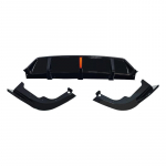 BMW X5 G05 2020-2025 jaoks 3-osaline tagumine difuusor LED-valgusega Keskmine vahetusklamber Must Edition V&auml;lisdisaini kerekomplekt