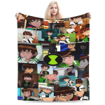 Ben 10 Omnitrix Tekid Kvaliteetne &Uuml;lipehme Visketekk Talveks T&uuml;drukud Poisid Diivan Voodi Moodne Voodikate 130x150cm