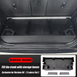 24-25 Land Rover Defender 90/110/130 pagasiruumi hoiukast, tagumised istmed allapoole klapitud, t&auml;idetud, voodikasti modifikatsioon