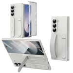 Luksuslik originaaltelefonikott Samsung Galaxy Z Fold 7 6 5 4 jaoks Kaitsekate hoidikuga Klaaskile Silikoonist k&auml;epide K&otilde;va kate Galaxy Z Fold7 valge